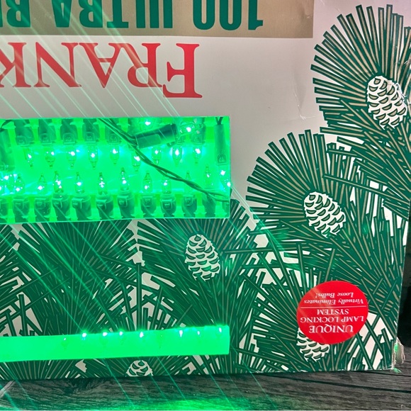 COPY - Vintage FRANKS 100 Ultra Bright Christmas Lights Green New - Picture 16 of 16
